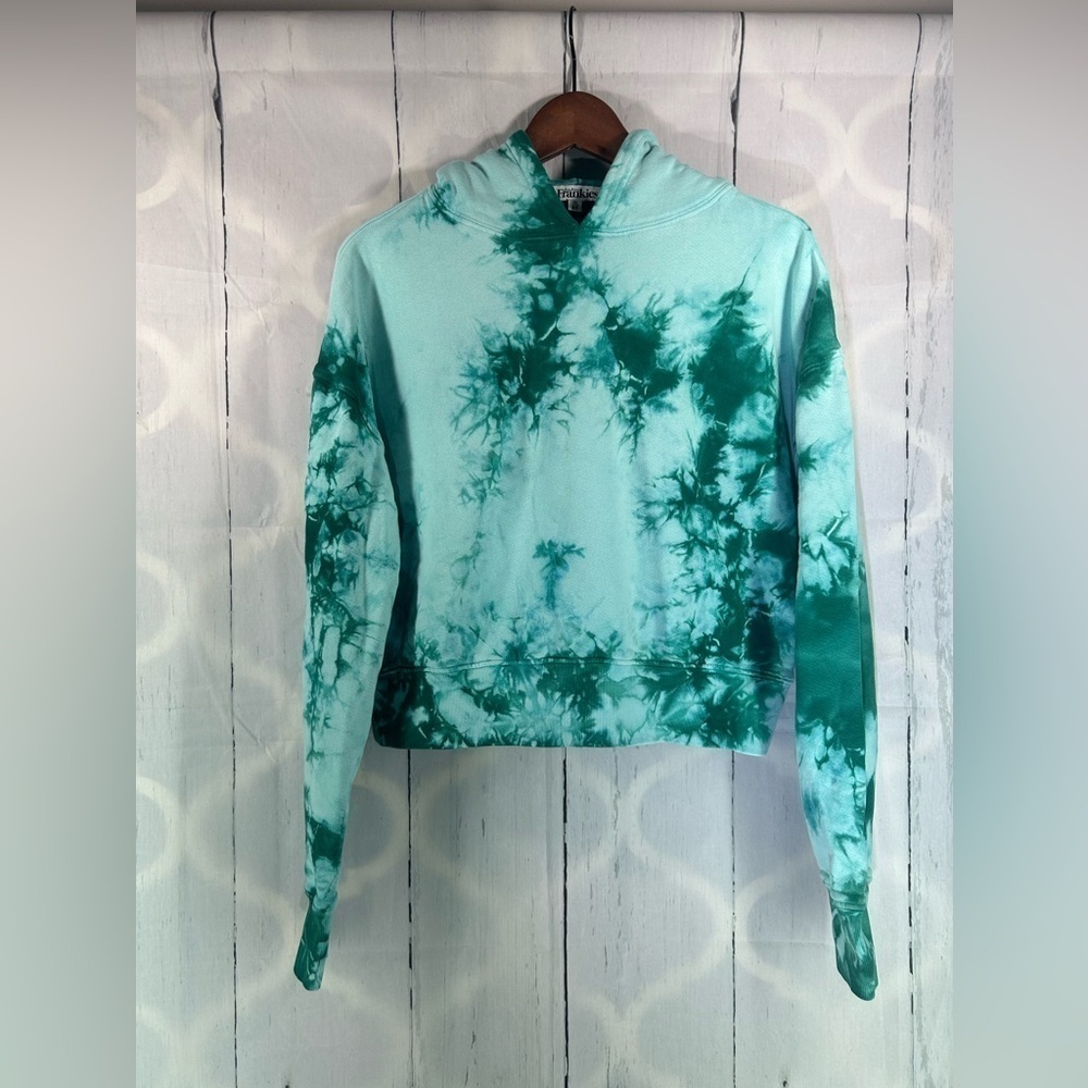 Frankie's Bikinis Burl Sweatshirt Womens Hoodie Tie Dye Long Sleeve Outdoor Sz M - Picture 4 of 10